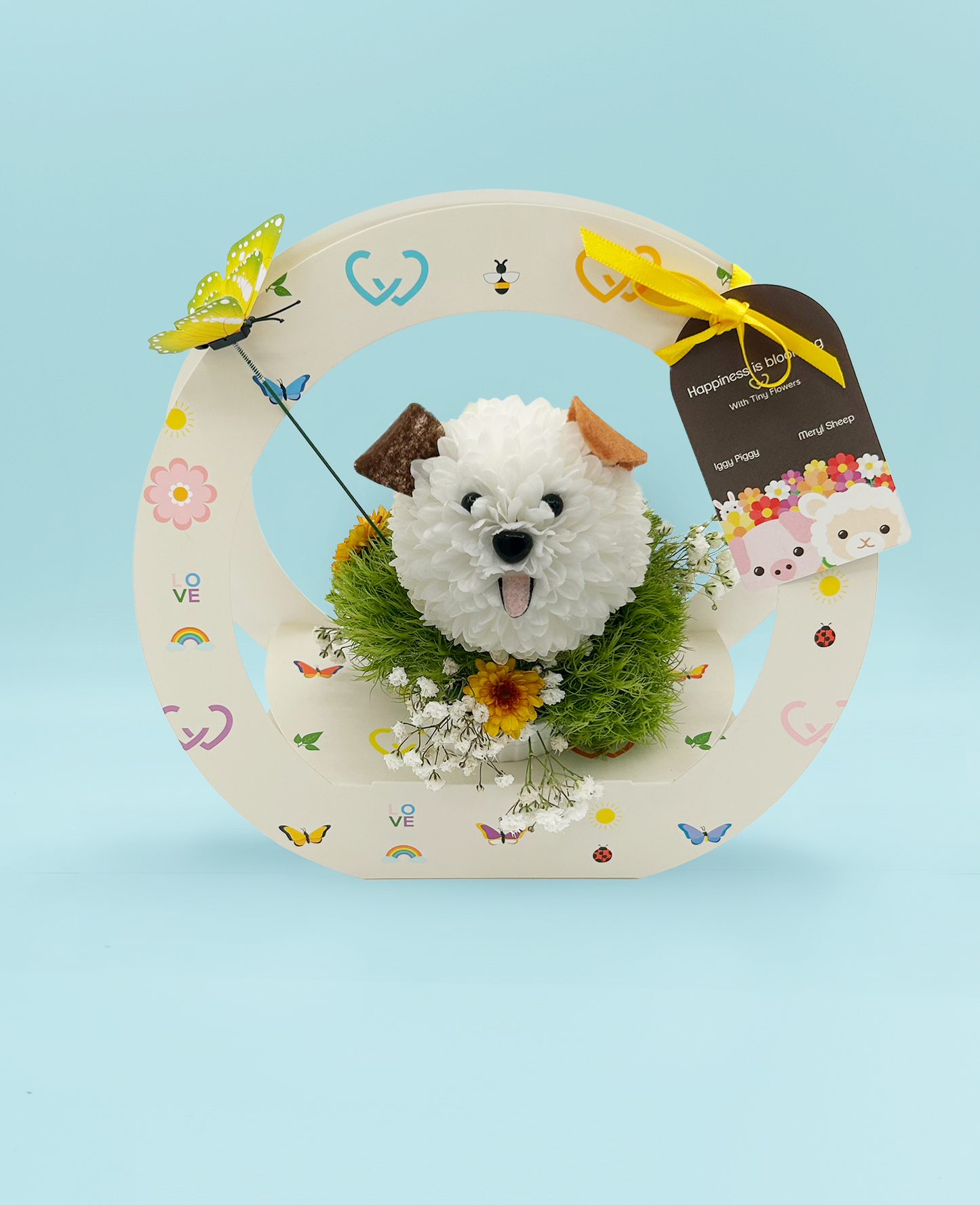 Bow Wowser - Made with Fresh Cut Flowers
