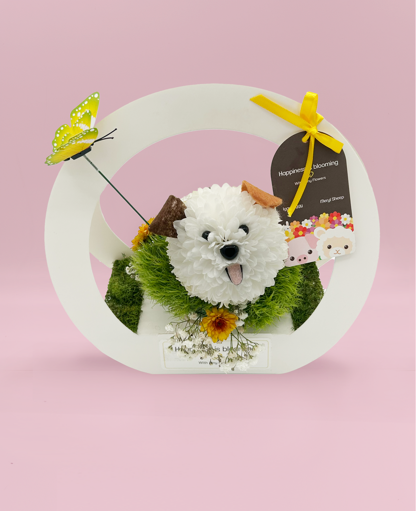 Bow Wowser - Made with Fresh Cut Flowers
