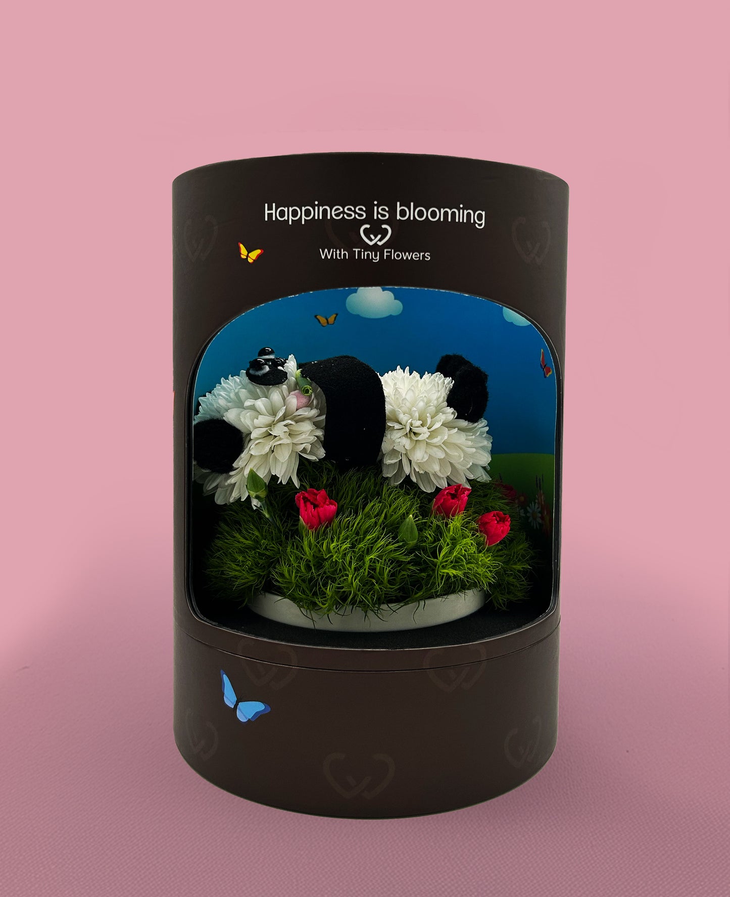 Peter Panda – Made with Fresh Cut Flowers
