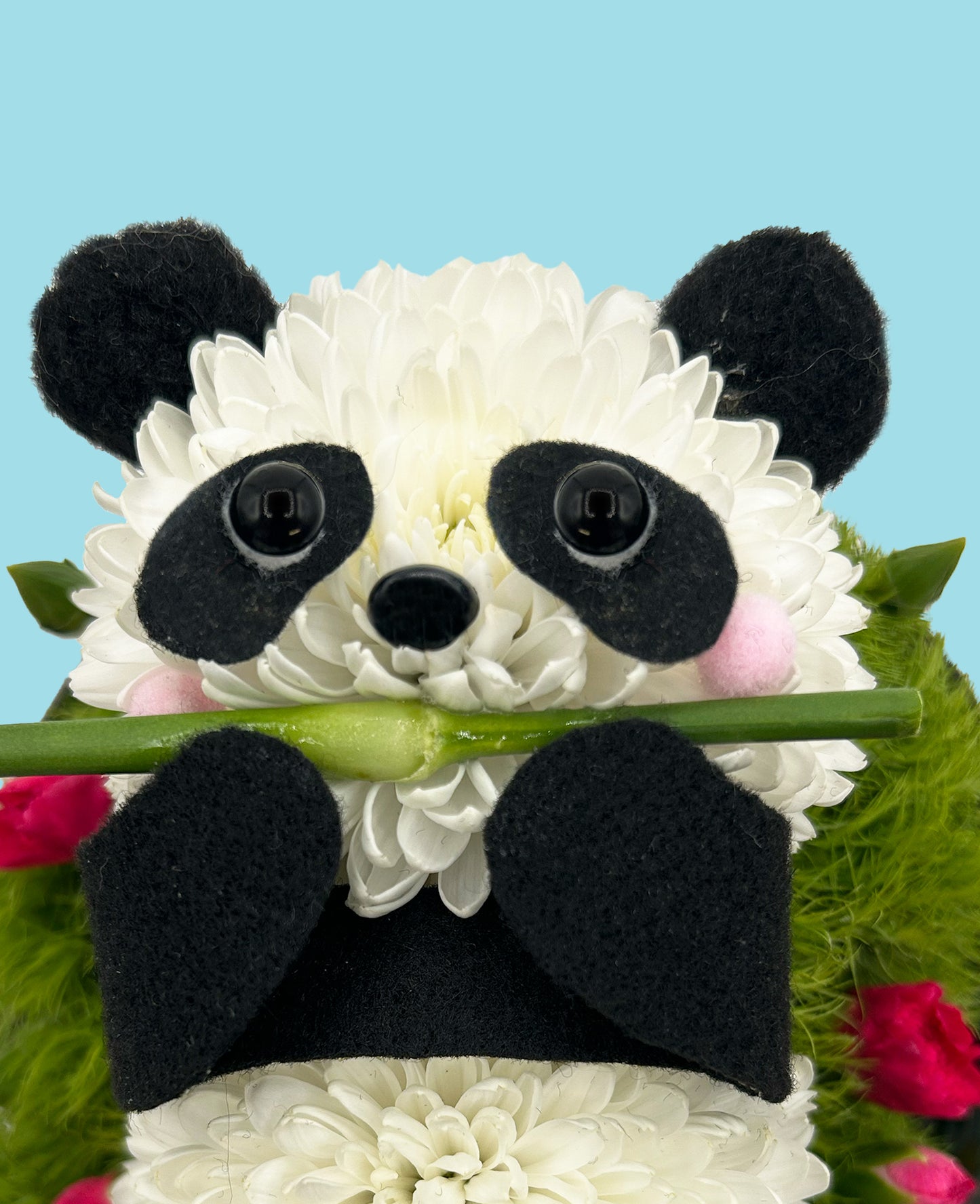 Peter Panda – Made with Fresh Cut Flowers