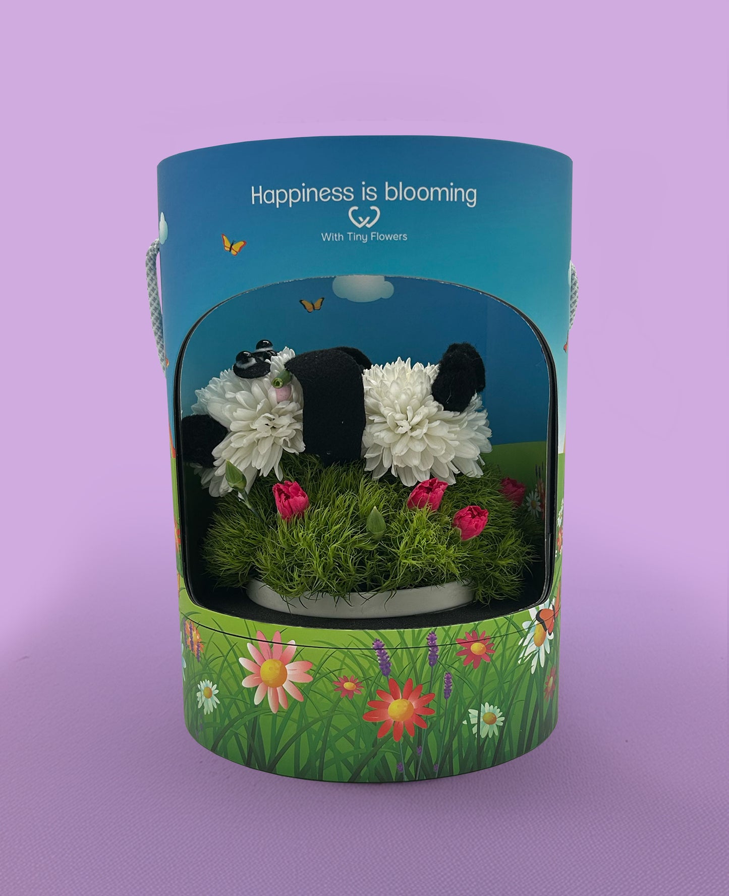 Peter Panda – Made with Fresh Cut Flowers