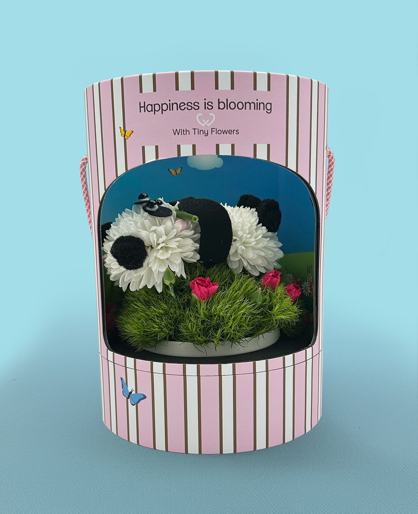 Peter Panda – Made with Fresh Cut Flowers