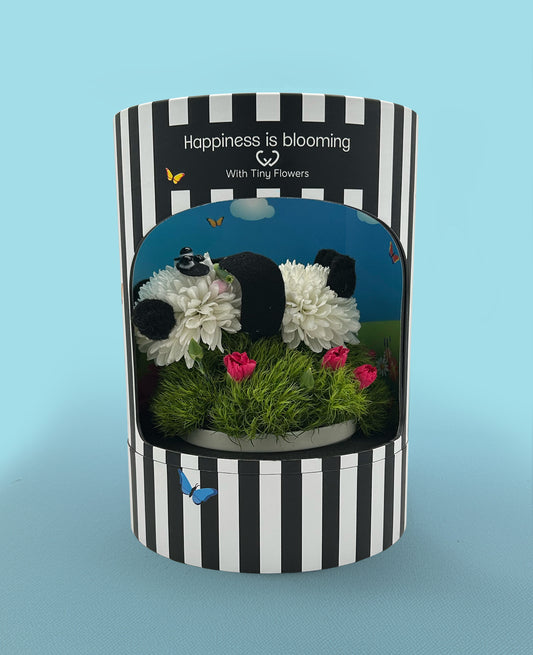 Peter Panda – Made with Fresh Cut Flowers