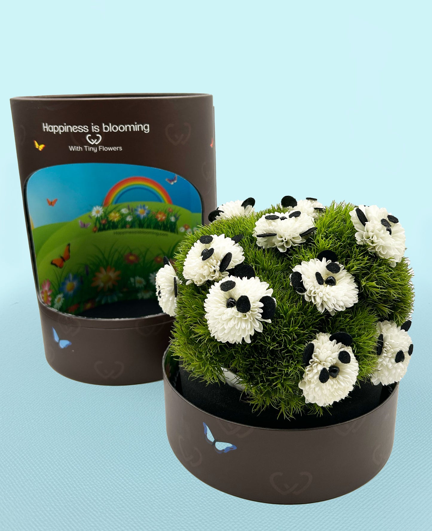 Panda Paradise – Made with Fresh Cut Flowers