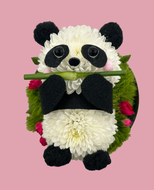 Peter  Panda – Made with Fresh Cut Flowers