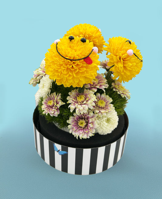 The Three Smileys - Made With Fresh Cut Flowers